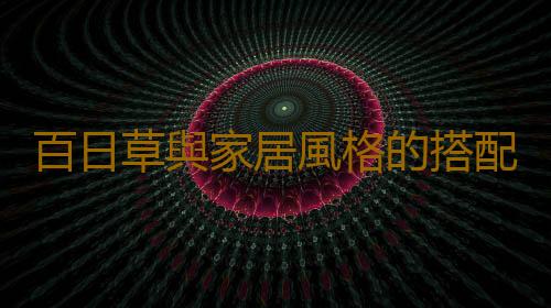 百日草與家居風格的搭配