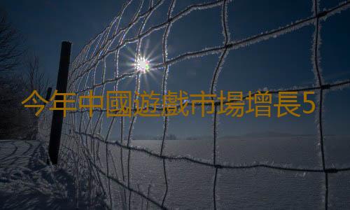 今年中國遊戲市場增長5.2% 收入達477億美元