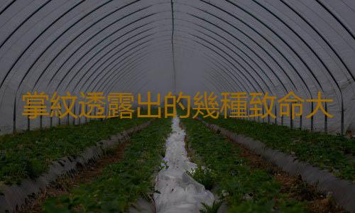 掌紋透露出的幾種致命大病信號