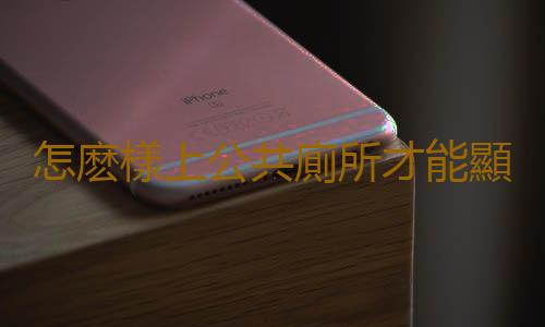 怎麽樣上公共廁所才能顯的與眾不同