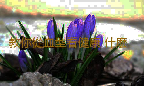 教你從血型看健康 什麽血型最招蚊子