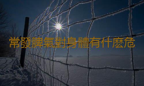 常發脾氣對身體有什麽危害