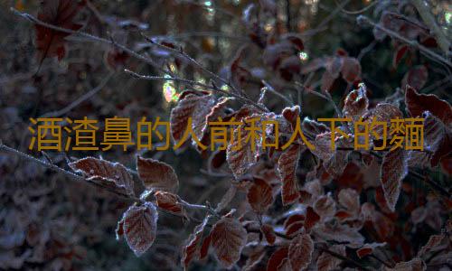 酒渣鼻的人前和人下的麵孔